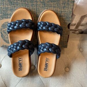 Born Women's Braided Navy Sandals